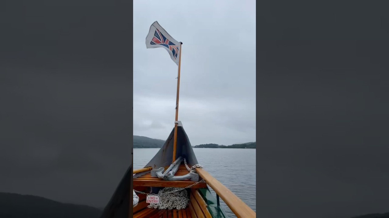 Boating in a beautiful lake with spectacular views 