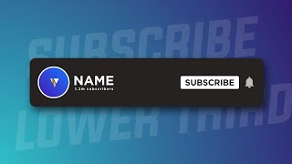 Subscribe Button Lower Third in Alight Motion! Tutorial