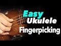 INCREDIBLY EASY Fingerpicking Lesson for Ukulele - BEGINNER TUTORIAL w/ FREE TAB