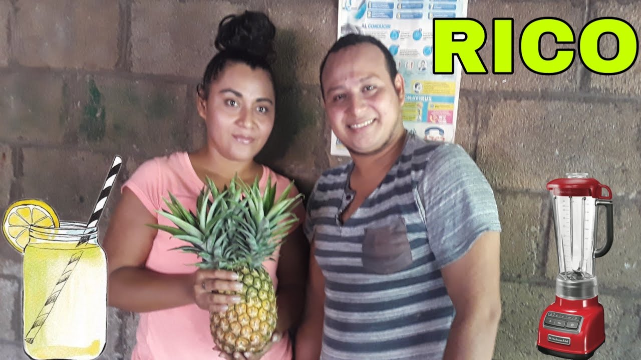 Haciendo Refresco De Piña - YouTube