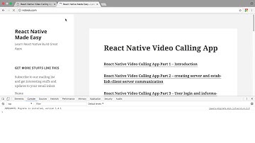React Native Video Calling App Demo – Part 4