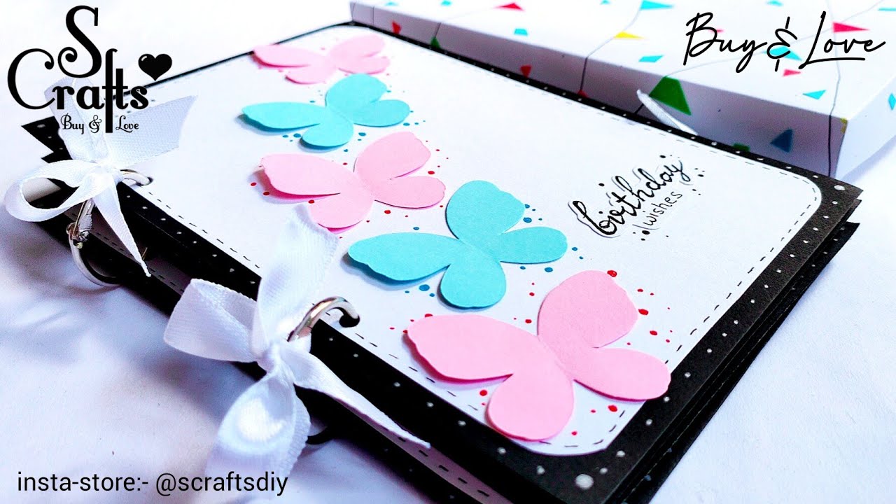 Birthday Scrapbook 💕| Handmade | Scrapbook card ideas | S Crafts ...