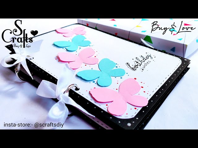 Birthday Scrapbook Idea, JK Arts, Birthday Scrapbook Tutorial Link :   #DIY #Scrapbook #Tutorial  #Birthay #GiftIdea #Howto #make #Scrapbook #JKArts, By JK Arts