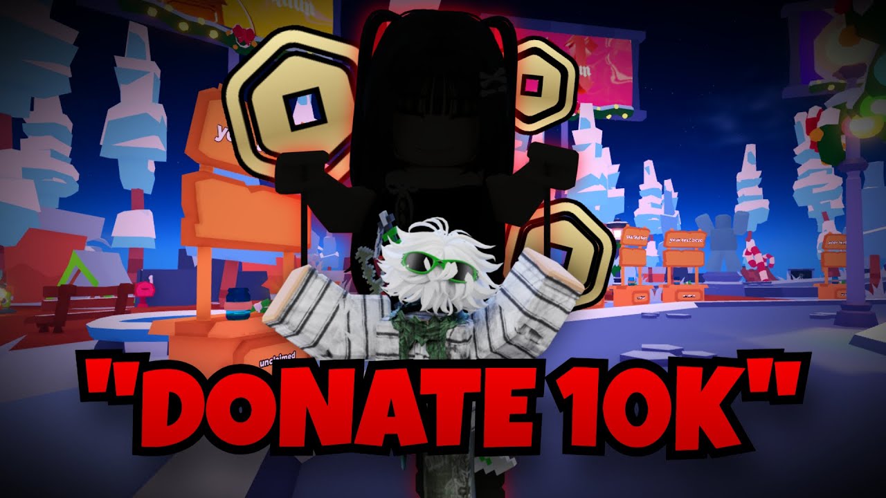 MY FRIEND CONTROLLED MY DONATIONS IN ROBLOX PLS DONATE! (crazy donos)