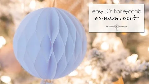 DIY honeycomb ornaments