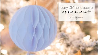 DIY honeycomb ornaments