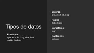 4 - POO: tipos de datos en Java