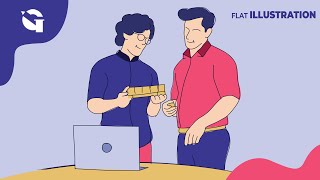 Create Flat Illustration Based On Photo in illustrator tutorial | Vector Art Tutorial