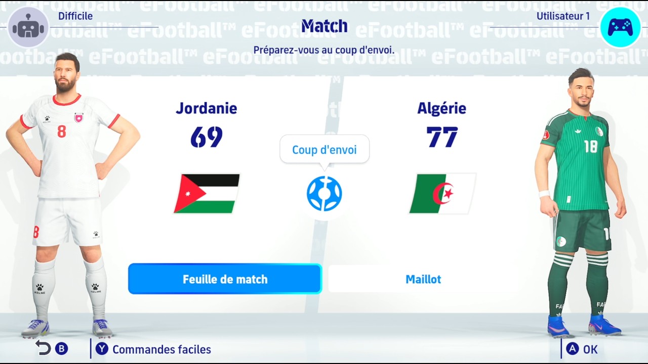 ALGÉRIE - JORDANIE // Coupe du Monde 2026 Phase de Groupe // eFootball™ Kick Off!