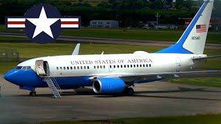 United States Air Force C40 Clipper - Rare visit at Leeds Bradford airport.