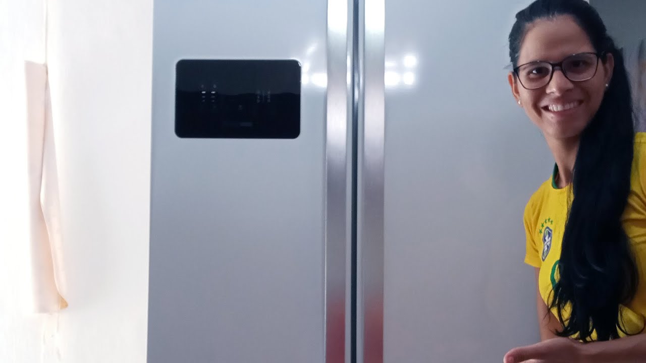 Minha nova geladeira Brastemp Frost Free BR085 Iverse e Inverter, 3 Portas, 554 Litros Branca.