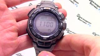 Casio Pro Trek PRG-240T-7E [PRG-240T-7ER] watch - video review