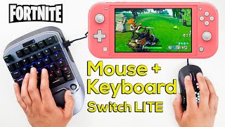 Fortnite Mouse And Keyboard Gameplay On Nintendo Switch Lite Youtube