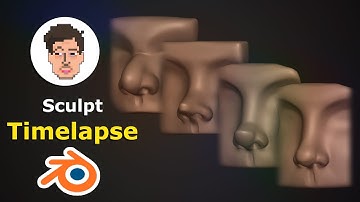 Different ways to sculpt a Nose in Blender 2.9