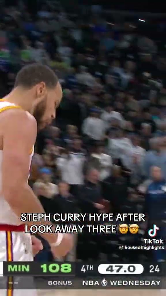 Look away three #hoodnews #stephencurry #NBA #basketball #sports #viralvideo #omg #how #wow #clutch