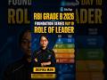 Role of Leader | RBI Grade B 2026 Management Most Important Topics | Foundation Series | Day 10