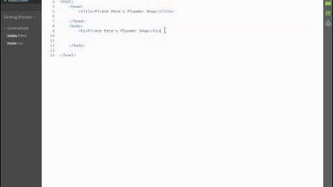 Demo 1   Using Brackets to edit HTML and CSS