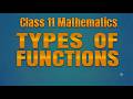 Class 11 Maths | Relations and Functions-6 | Types of Functions | Module 2.6