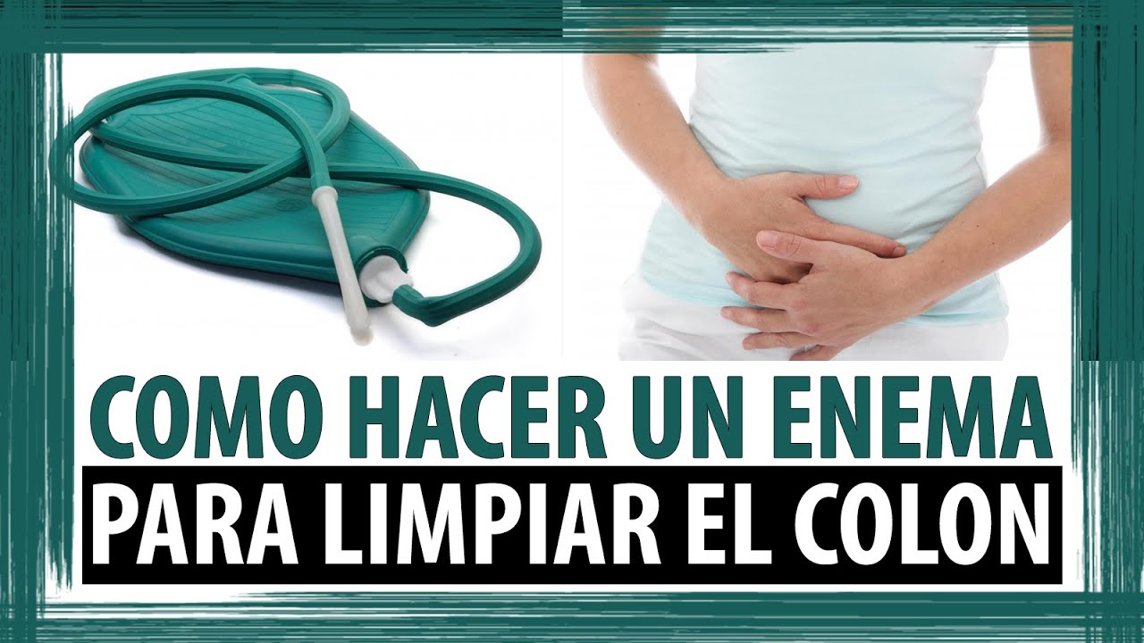 Como hacer una lavativa rectal casera