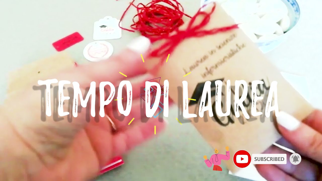 Tempo di laurea. Come confezionare una bomboniera fai de te.