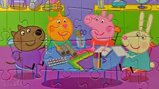 Peppa Pig and friends, PAW Patrol together - puzzles for kids and toddlers | Merry Nika