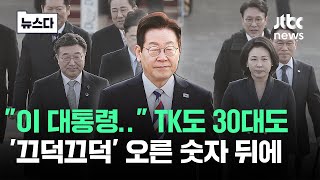 이 대통령이 잘한다 Tk와 30대, 갑자기 튄 숫자 뒤에 Jtbc News