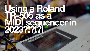Using a Roland TR-505 as a MIDI sequencer in 2023?!?!?! 😂