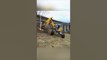 Insane Excavator Mulcher!! #technology #innovation #forest #forestry #excavator #mulching #viral