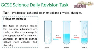 GCSE Science Daily Revision Task 89:  Physical & Chemical Changes