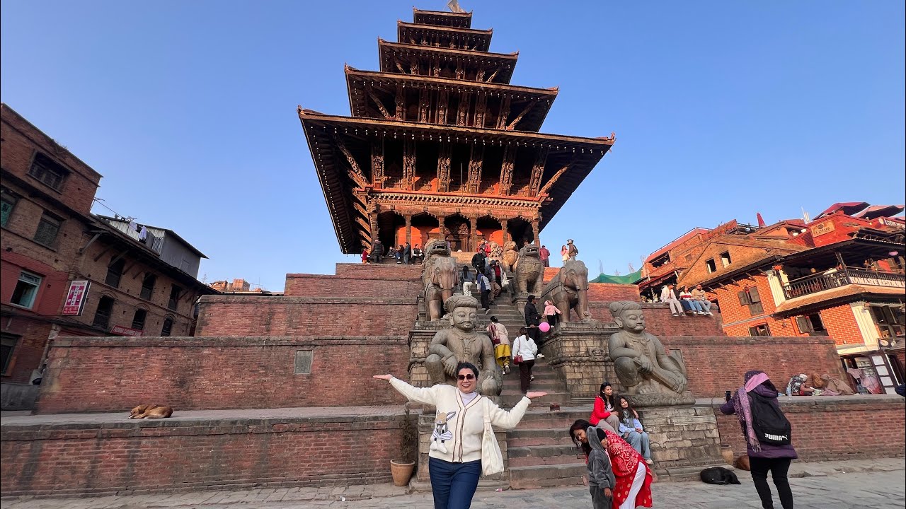 Bhaktapur Vlog : 5 Tala Temple 🛕,Streets🚶‍♀️& Delicious Food 🍲