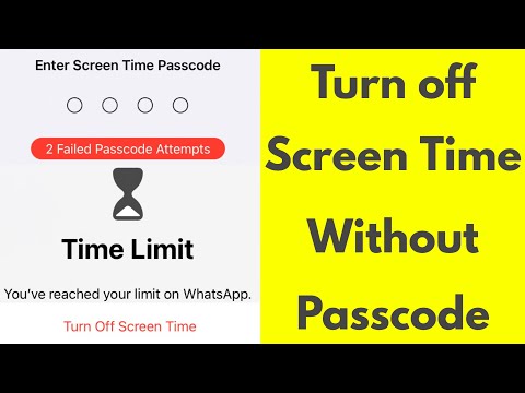 How to turn off screen time on iphone without password - if you forgot passcode ios 14/13