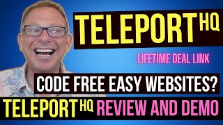 TeleportHQ Review: Easy to make websites and static pages with no code I show you how easy!