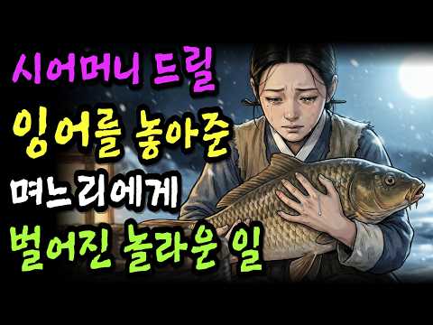 황금잉어를 잡았다가 놓아준 며느리에게 일어난 기적과 잉어의 놀라운 정체 | 야담 | 옛날이야기 | 오디오북 |