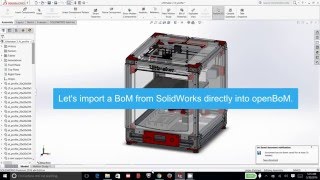 Importing SolidWorks BoM to openBoM