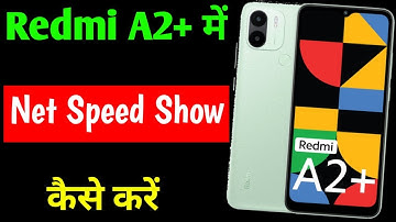 Redmi A2 plus me net speed show kaise kare | how to enable net speed in Redmi A2 plus