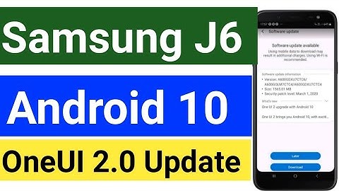Samsung J6 Android 10 OneUI 2.0 Update 🔥🔥🔥