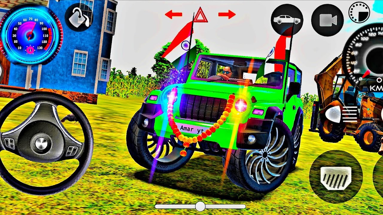 Dollar (Song) Modified Mahindra Black Thar👿 || Indian Cars Simulator 3D || Android Gameplay Part 14