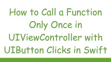 How to Call a Function Only Once in UIViewController with UIButton Clicks in Swift