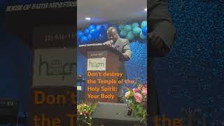 If You Defile And Abuse Your Body Which Is The Temple Of God, He Will Destroy You. Spirit.