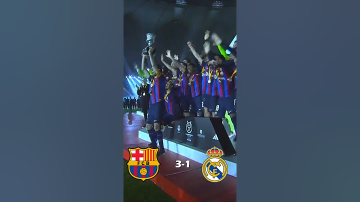 Barcelona vs Real Madrid Süper Kupa Finali 2023