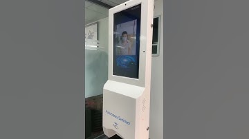 Temperature Measurement Face Detection Sanitizer LCD Kiosk