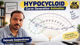 Hypocycloid Curve generation animation