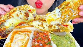 Asmr Brisket Fajita Cheese Quesadilla From Chipotle Mukbang Eating Sounds Asmr Phan