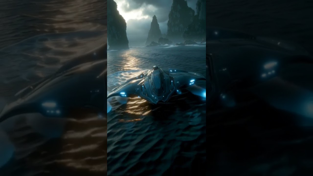 Cool Manta Ray robot glides over ocean waves. What a super swimmer! 