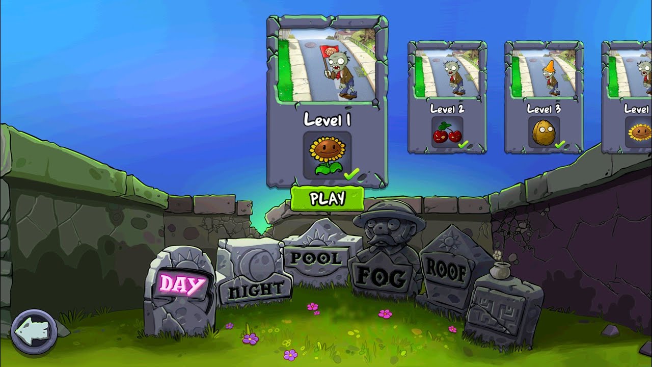 Plants vs Zombies - Day (Full Walkthrough) - YouTube