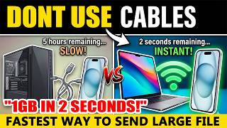 The FASTEST Way to Send Files from PC to Phone (2026) Local send NO CABLE Needed