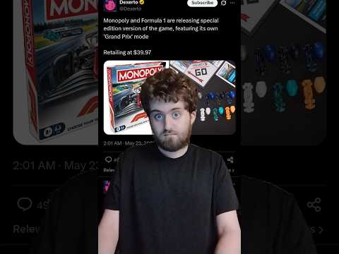 Video Monopoly and Formula 1 are releasing special edition version of the game featuring 'Grand Prix' mode