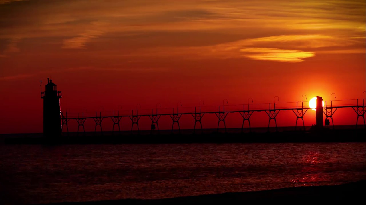 South Haven Sunset TimeLapse YouTube