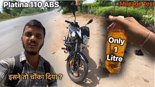 अब तो इसे Salute बनता है। Platina 110 ABS Mileage Test in Real Life 2023.