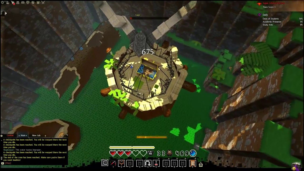 Super adventure box [World1 Zone2] -Tribulation mode guide (with trap locations)